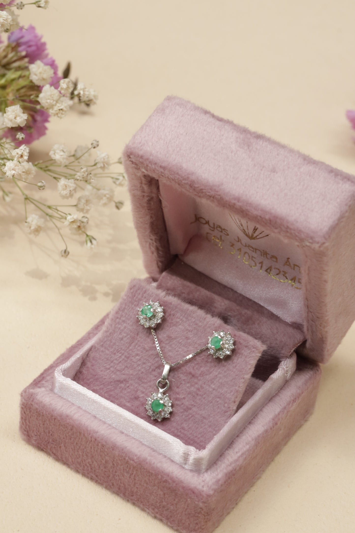 Aretes Lucía — Esmeralda