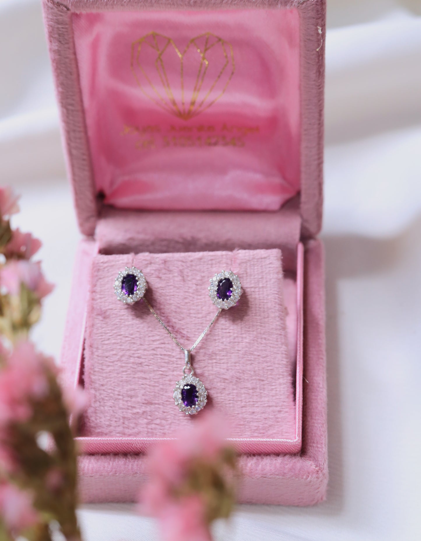 COLLAR AMATISTA HALO