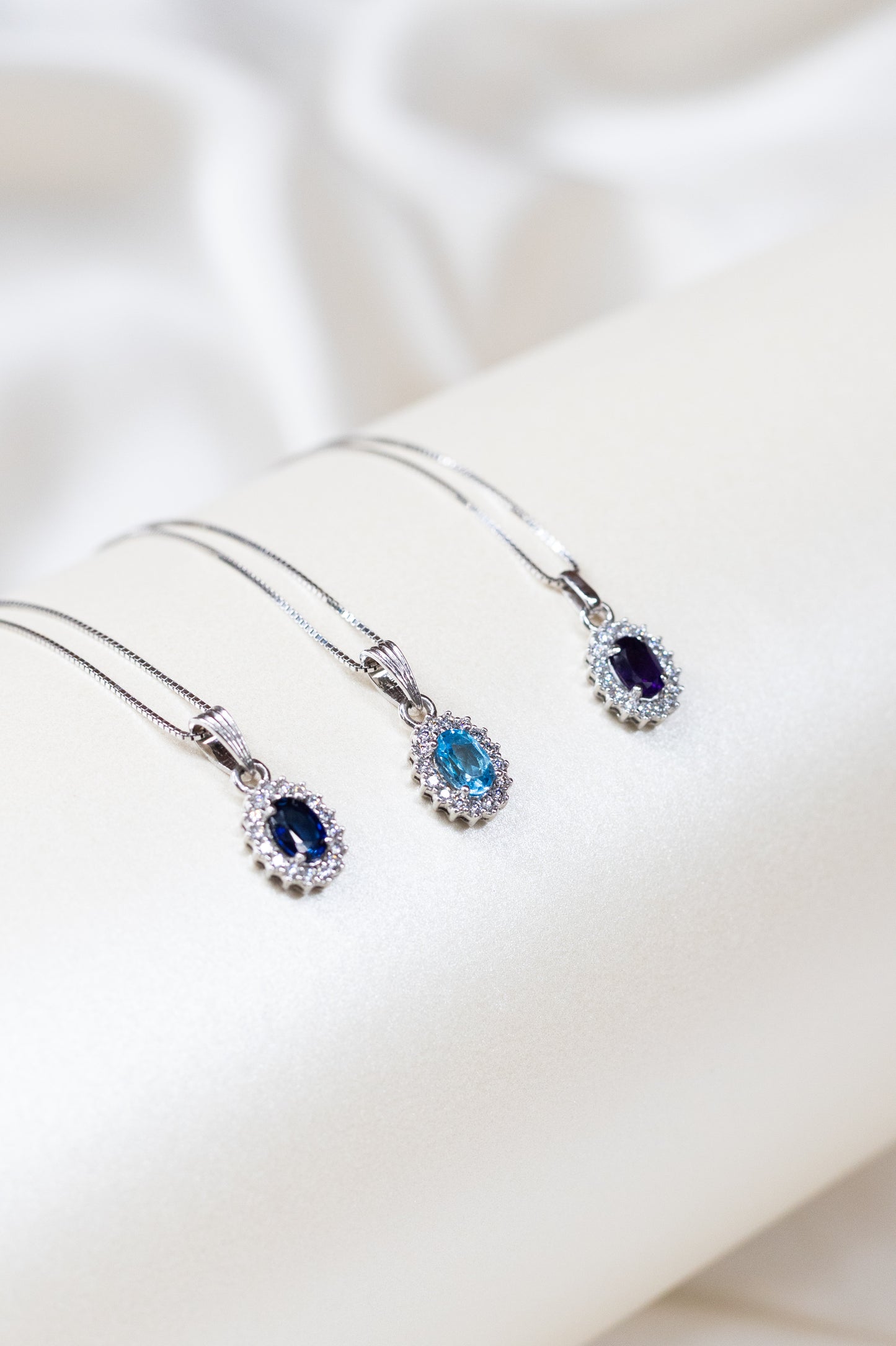 Collar Diana — Topacio London Blue